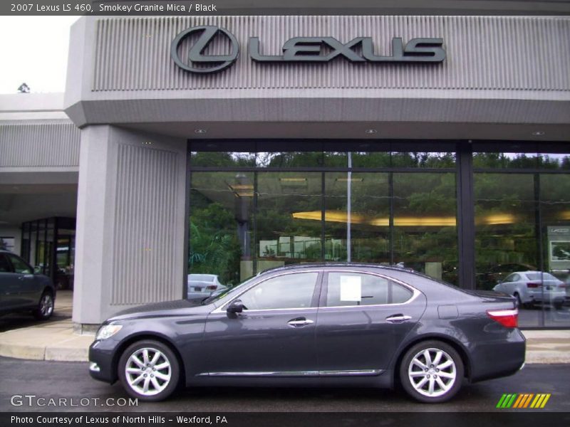 Smokey Granite Mica / Black 2007 Lexus LS 460
