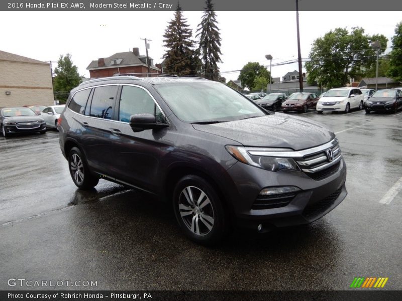 Modern Steel Metallic / Gray 2016 Honda Pilot EX AWD