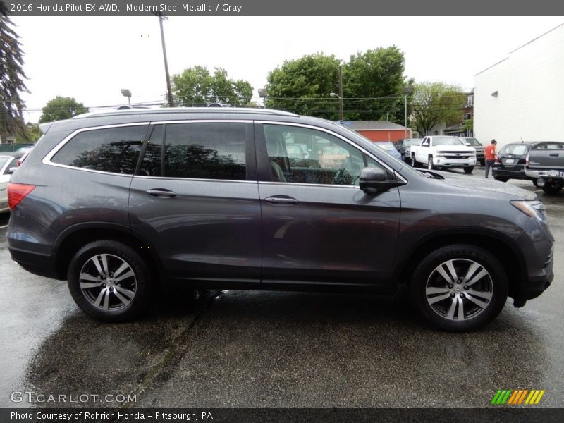 Modern Steel Metallic / Gray 2016 Honda Pilot EX AWD