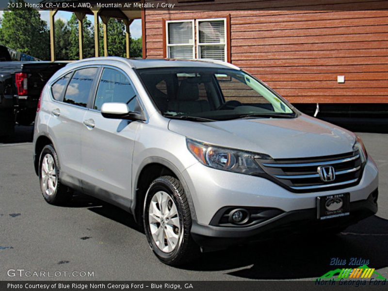 Mountain Air Metallic / Gray 2013 Honda CR-V EX-L AWD