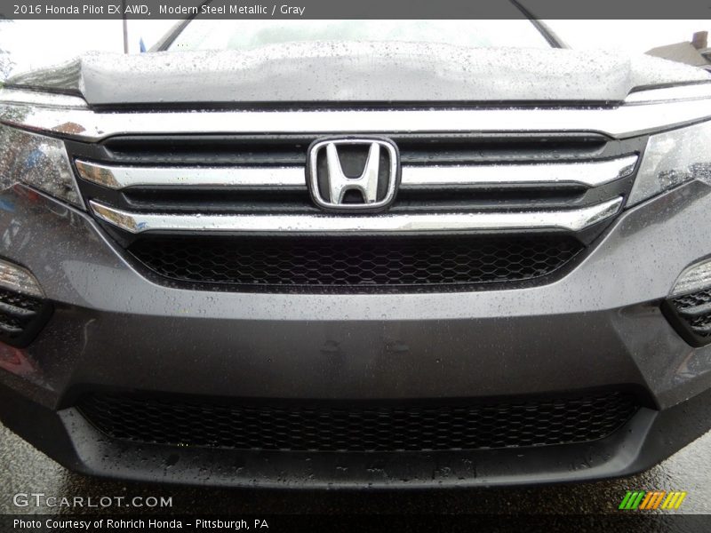 Modern Steel Metallic / Gray 2016 Honda Pilot EX AWD