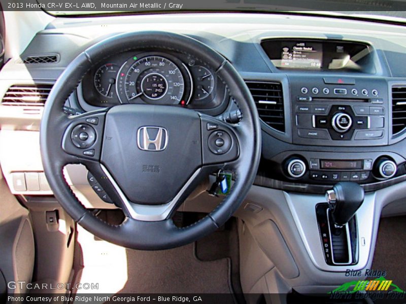 Mountain Air Metallic / Gray 2013 Honda CR-V EX-L AWD