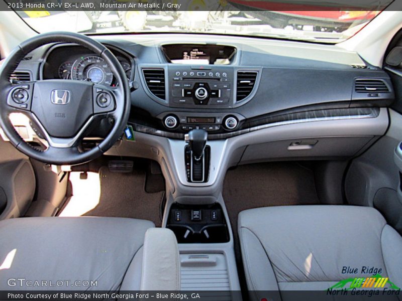Mountain Air Metallic / Gray 2013 Honda CR-V EX-L AWD