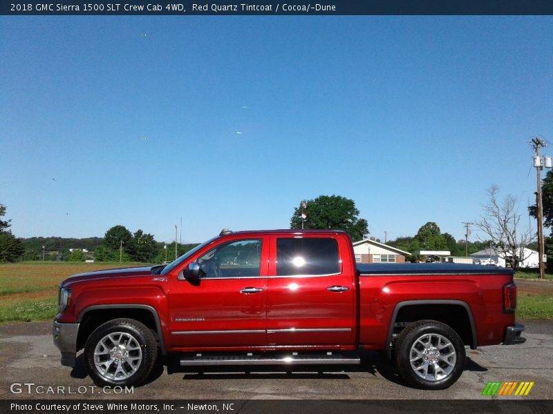 Red Quartz Tintcoat / Cocoa/­Dune 2018 GMC Sierra 1500 SLT Crew Cab 4WD