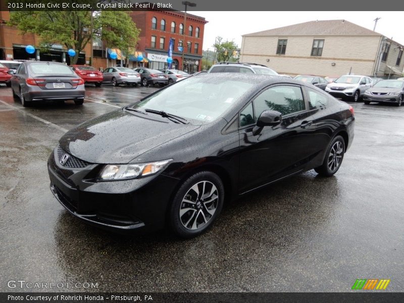 Crystal Black Pearl / Black 2013 Honda Civic EX Coupe