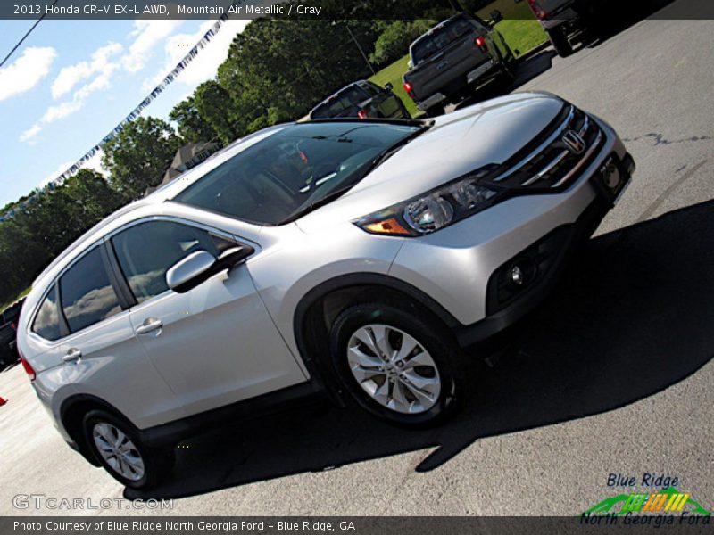 Mountain Air Metallic / Gray 2013 Honda CR-V EX-L AWD