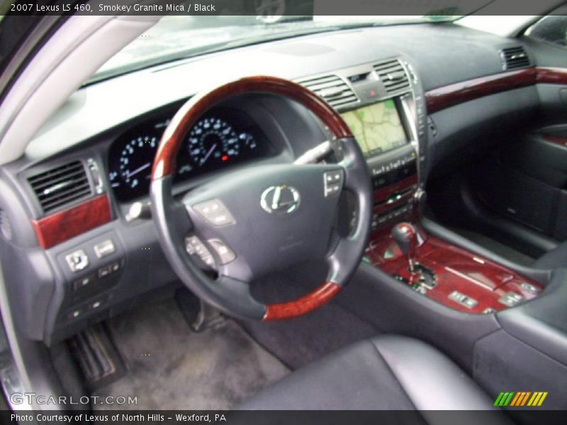 Smokey Granite Mica / Black 2007 Lexus LS 460