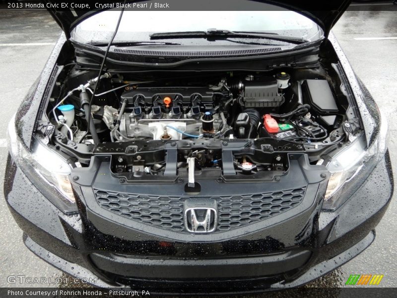 Crystal Black Pearl / Black 2013 Honda Civic EX Coupe