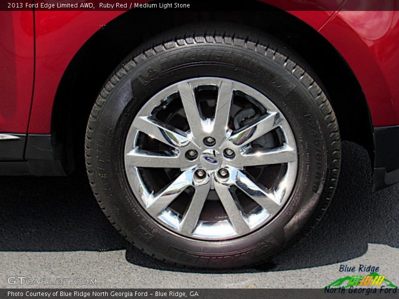 Ruby Red / Medium Light Stone 2013 Ford Edge Limited AWD