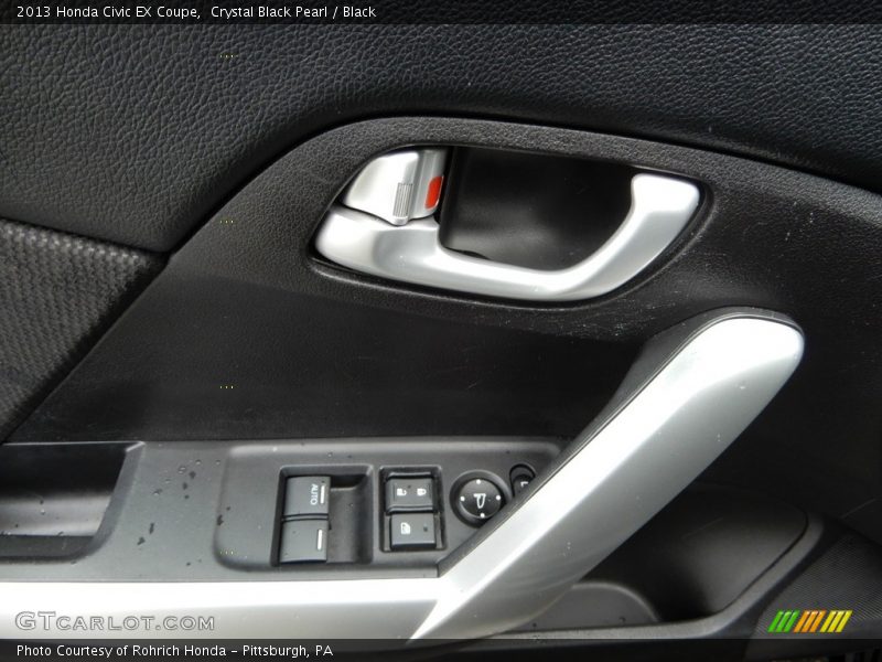Crystal Black Pearl / Black 2013 Honda Civic EX Coupe