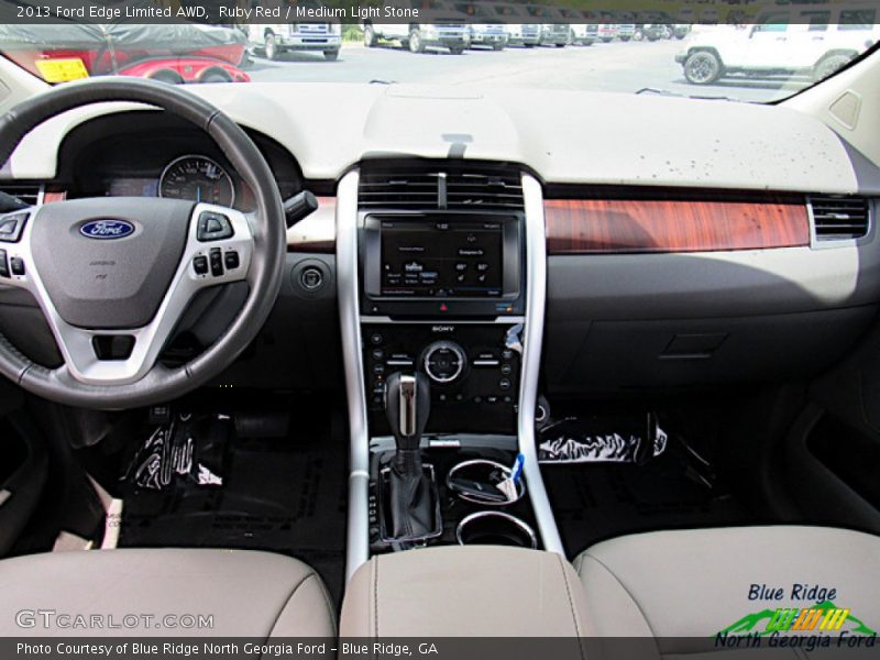 Ruby Red / Medium Light Stone 2013 Ford Edge Limited AWD