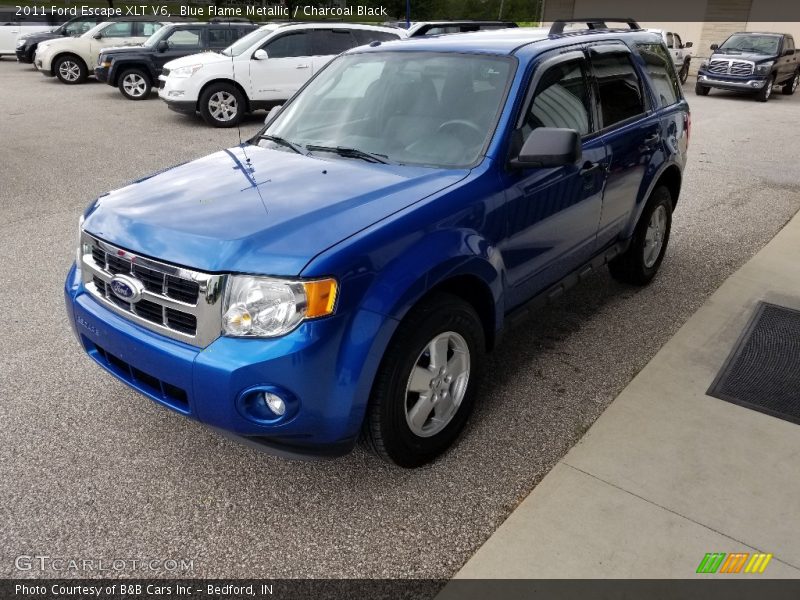 Blue Flame Metallic / Charcoal Black 2011 Ford Escape XLT V6