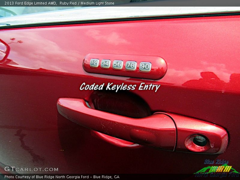 Ruby Red / Medium Light Stone 2013 Ford Edge Limited AWD
