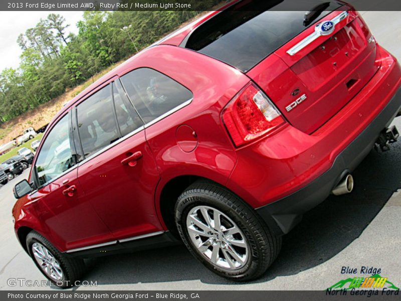 Ruby Red / Medium Light Stone 2013 Ford Edge Limited AWD