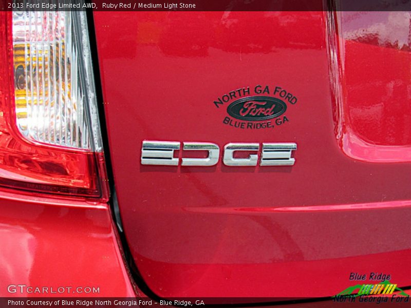 Ruby Red / Medium Light Stone 2013 Ford Edge Limited AWD