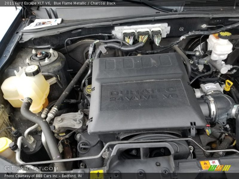 Blue Flame Metallic / Charcoal Black 2011 Ford Escape XLT V6