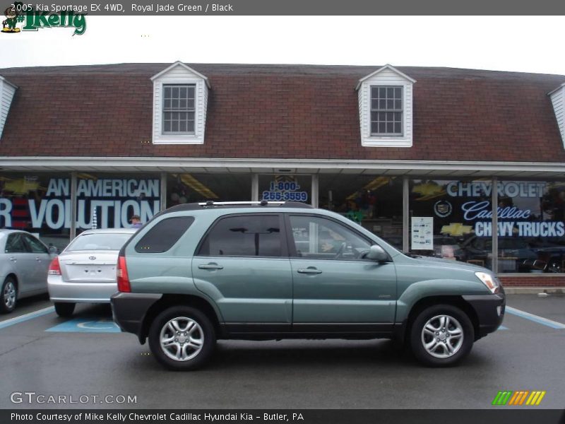 Royal Jade Green / Black 2005 Kia Sportage EX 4WD