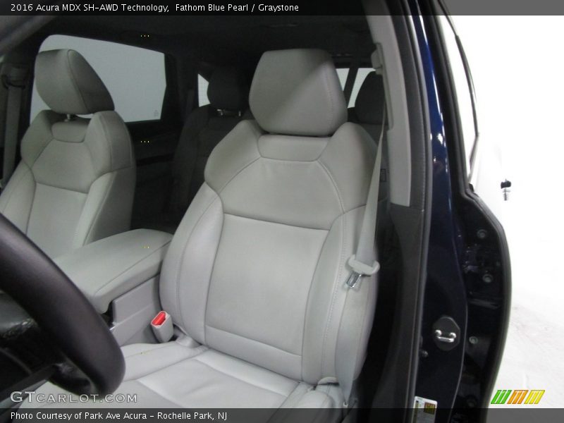 Fathom Blue Pearl / Graystone 2016 Acura MDX SH-AWD Technology