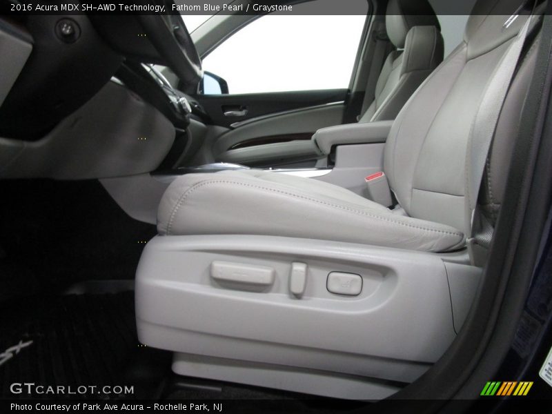 Fathom Blue Pearl / Graystone 2016 Acura MDX SH-AWD Technology