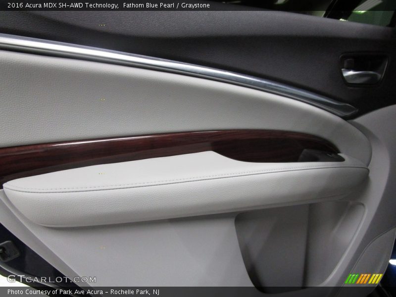 Fathom Blue Pearl / Graystone 2016 Acura MDX SH-AWD Technology