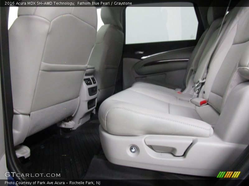 Fathom Blue Pearl / Graystone 2016 Acura MDX SH-AWD Technology