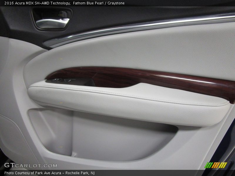 Fathom Blue Pearl / Graystone 2016 Acura MDX SH-AWD Technology