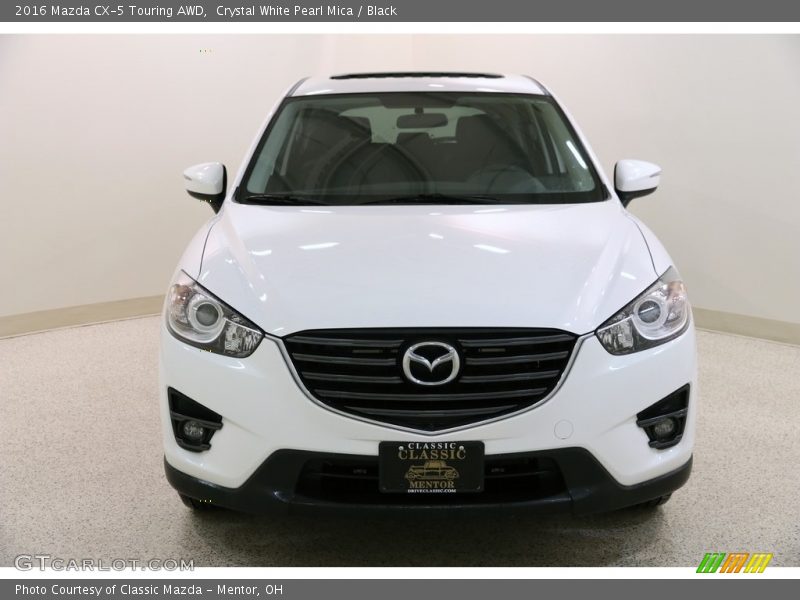 Crystal White Pearl Mica / Black 2016 Mazda CX-5 Touring AWD