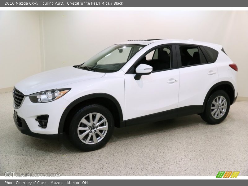 Crystal White Pearl Mica / Black 2016 Mazda CX-5 Touring AWD
