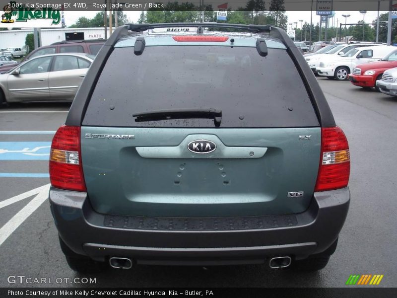 Royal Jade Green / Black 2005 Kia Sportage EX 4WD