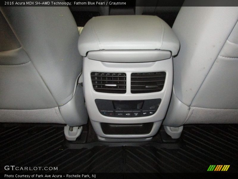 Fathom Blue Pearl / Graystone 2016 Acura MDX SH-AWD Technology
