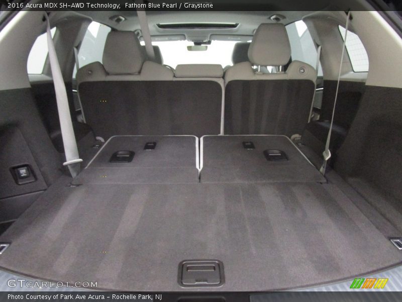 Fathom Blue Pearl / Graystone 2016 Acura MDX SH-AWD Technology