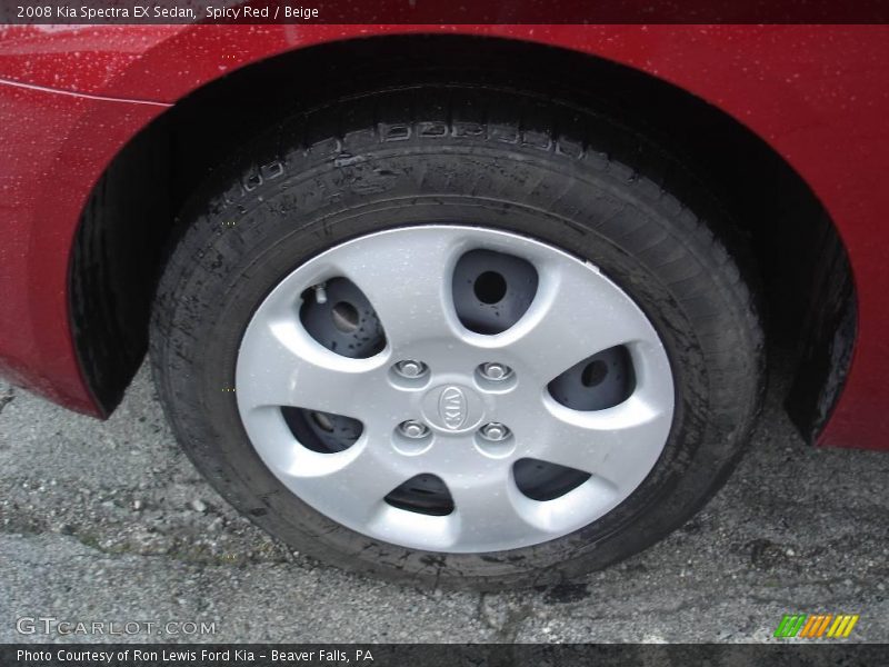 Spicy Red / Beige 2008 Kia Spectra EX Sedan