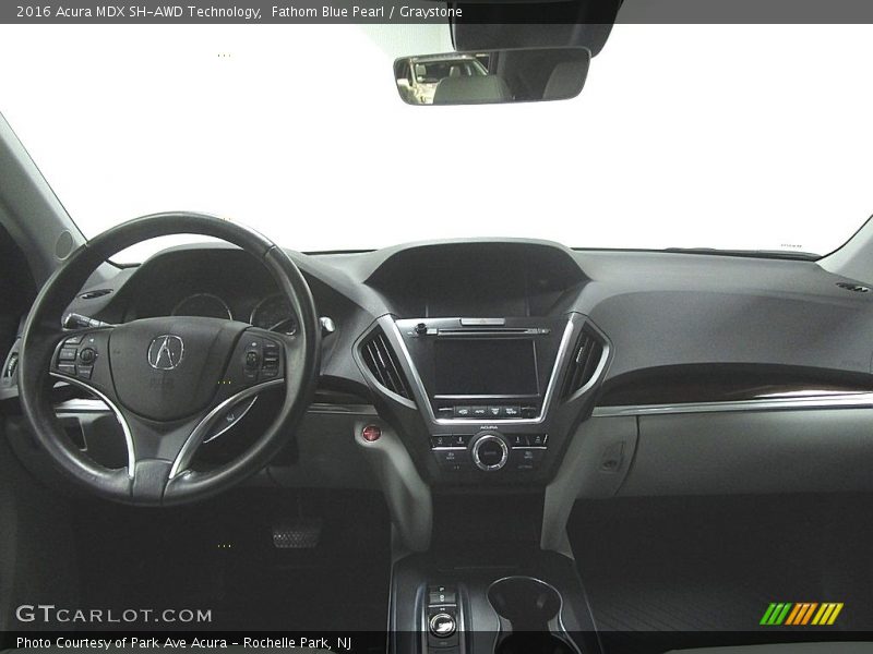 Fathom Blue Pearl / Graystone 2016 Acura MDX SH-AWD Technology