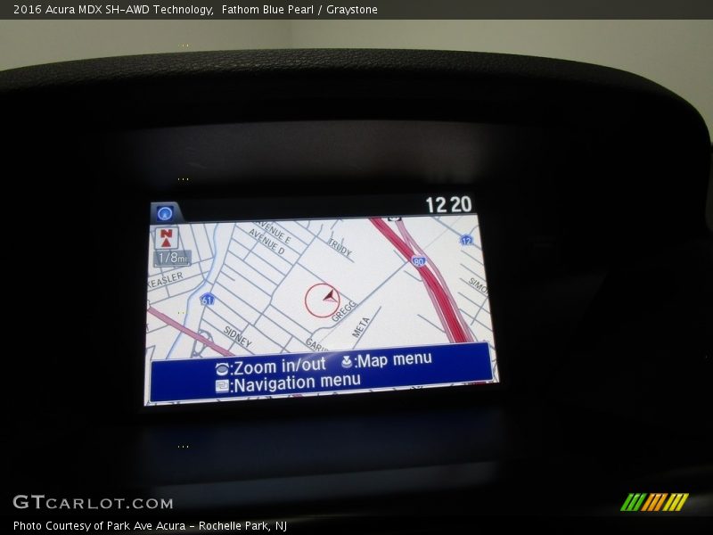 Fathom Blue Pearl / Graystone 2016 Acura MDX SH-AWD Technology