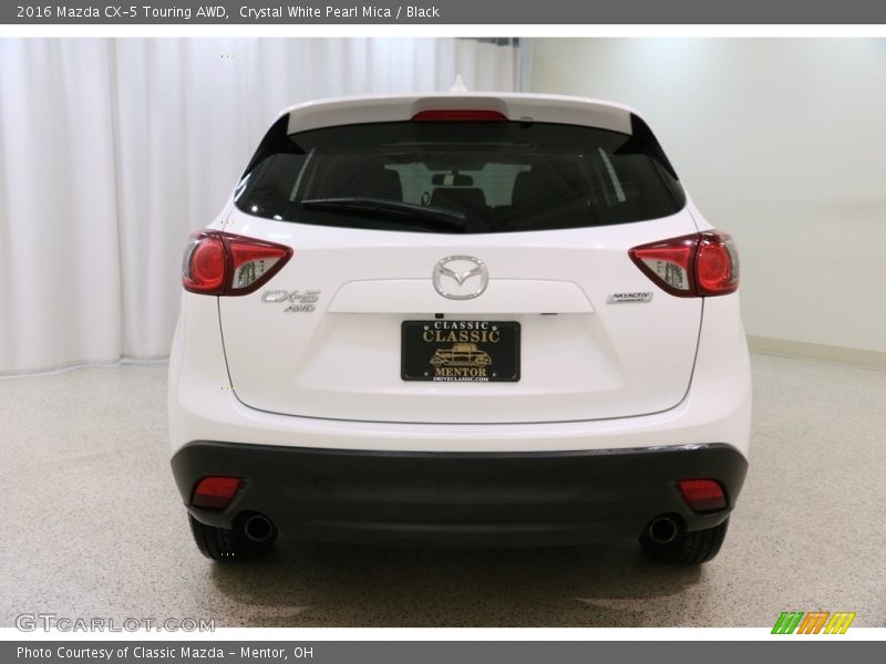 Crystal White Pearl Mica / Black 2016 Mazda CX-5 Touring AWD