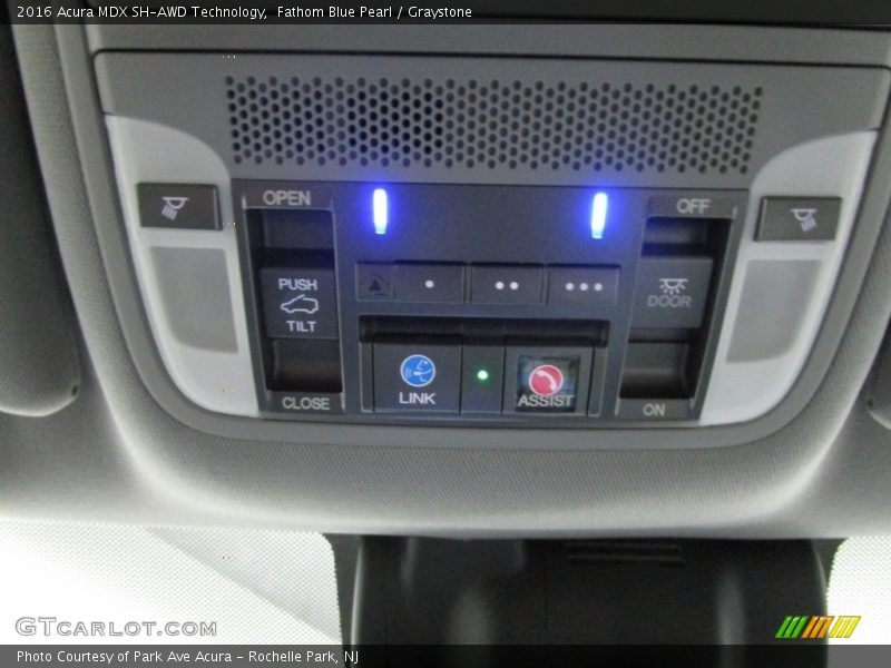 Fathom Blue Pearl / Graystone 2016 Acura MDX SH-AWD Technology
