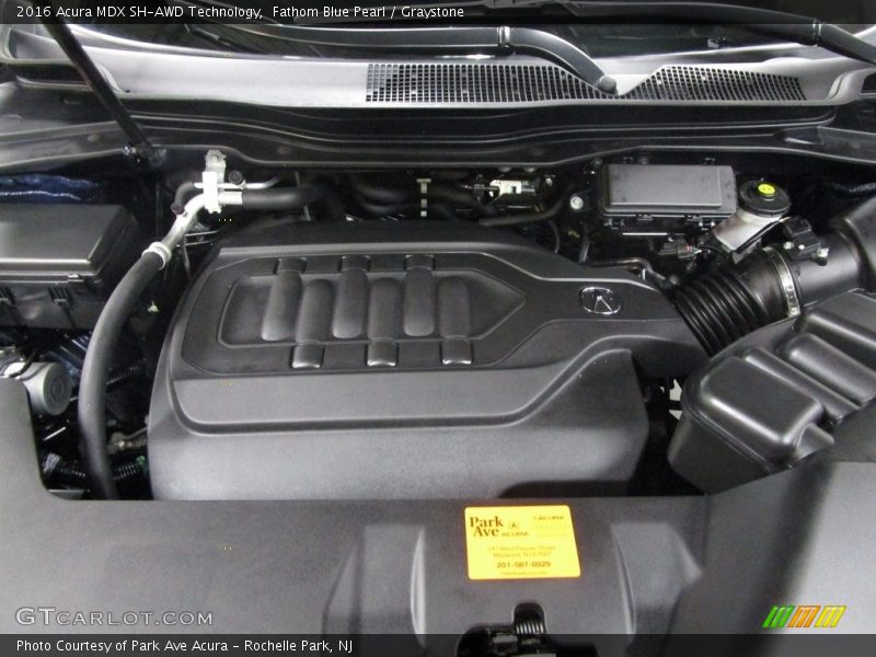 Fathom Blue Pearl / Graystone 2016 Acura MDX SH-AWD Technology