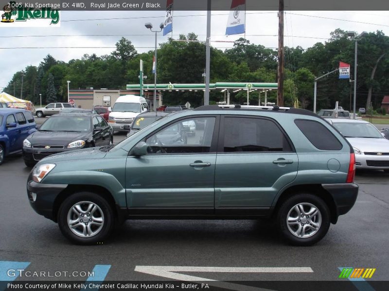 Royal Jade Green / Black 2005 Kia Sportage EX 4WD