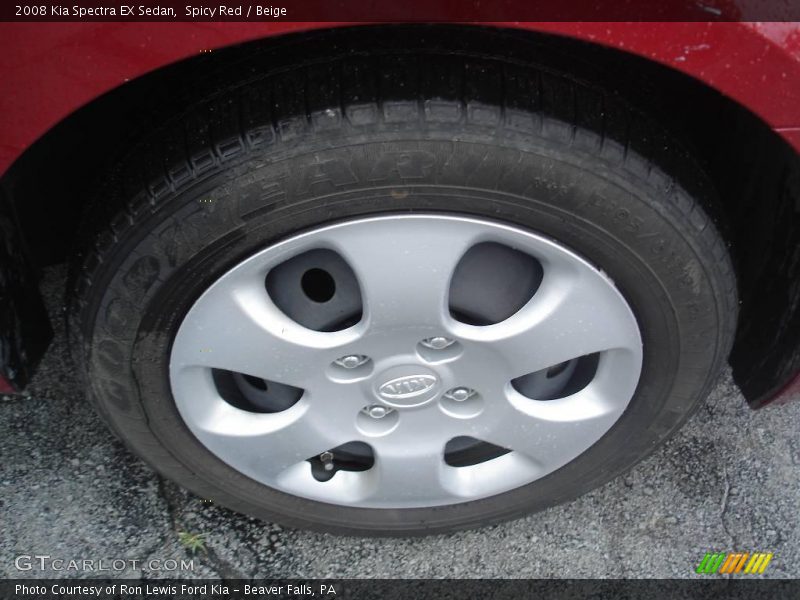 Spicy Red / Beige 2008 Kia Spectra EX Sedan