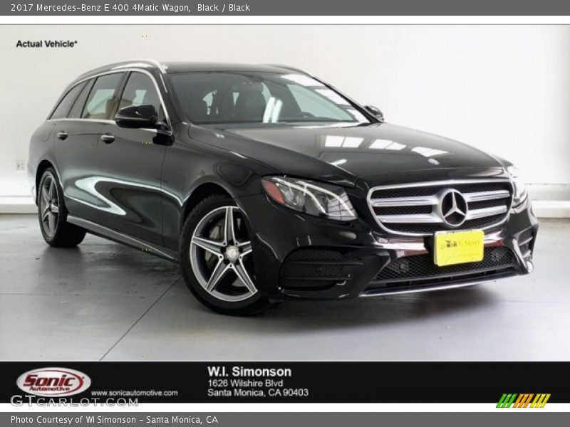 Black / Black 2017 Mercedes-Benz E 400 4Matic Wagon