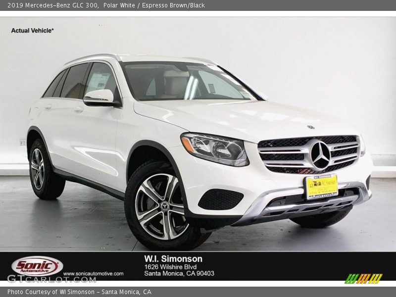Polar White / Espresso Brown/Black 2019 Mercedes-Benz GLC 300