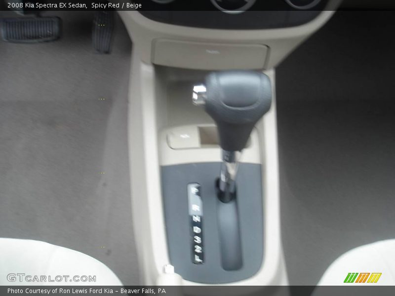 Spicy Red / Beige 2008 Kia Spectra EX Sedan