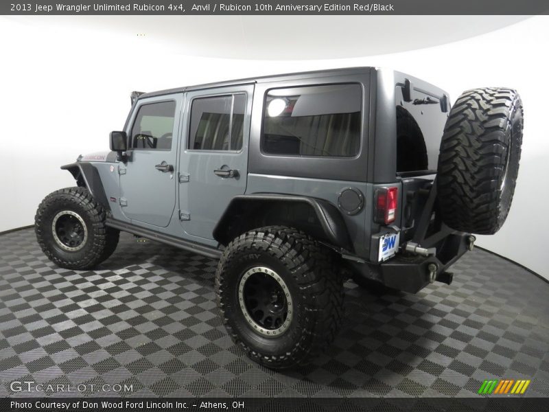 Anvil / Rubicon 10th Anniversary Edition Red/Black 2013 Jeep Wrangler Unlimited Rubicon 4x4