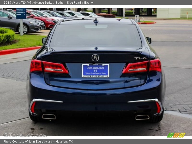 Fathom Blue Pearl / Ebony 2019 Acura TLX V6 Advance Sedan