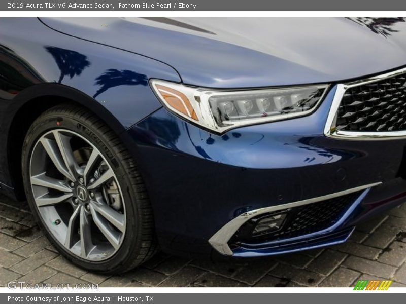 Fathom Blue Pearl / Ebony 2019 Acura TLX V6 Advance Sedan