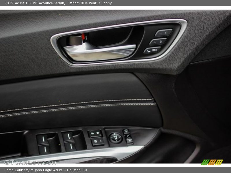 Fathom Blue Pearl / Ebony 2019 Acura TLX V6 Advance Sedan