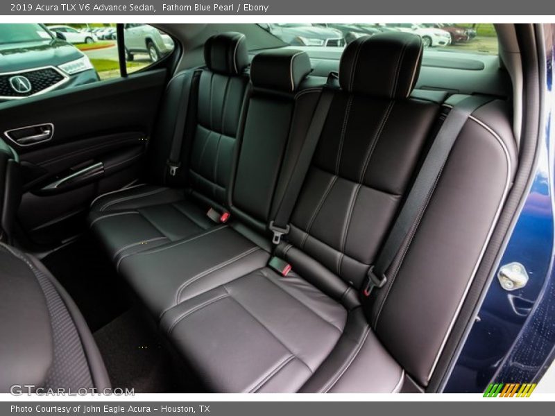 Fathom Blue Pearl / Ebony 2019 Acura TLX V6 Advance Sedan
