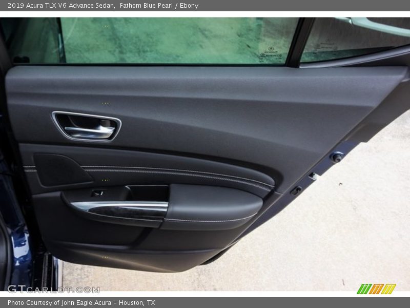 Fathom Blue Pearl / Ebony 2019 Acura TLX V6 Advance Sedan