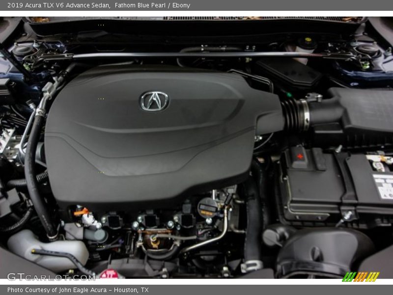 Fathom Blue Pearl / Ebony 2019 Acura TLX V6 Advance Sedan