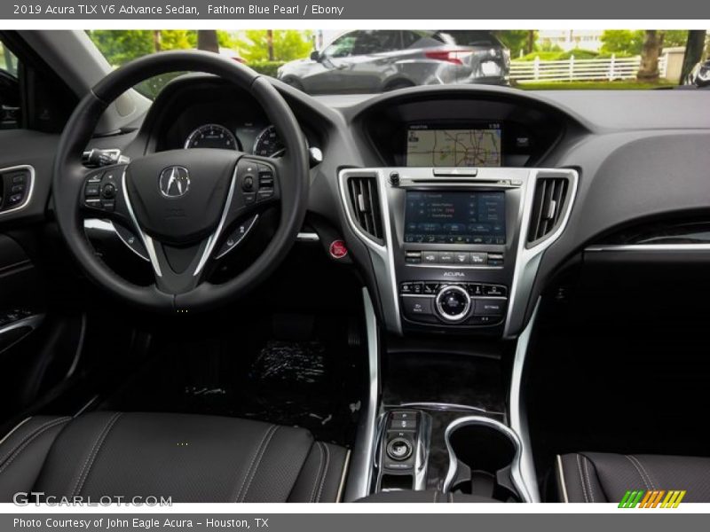 Fathom Blue Pearl / Ebony 2019 Acura TLX V6 Advance Sedan